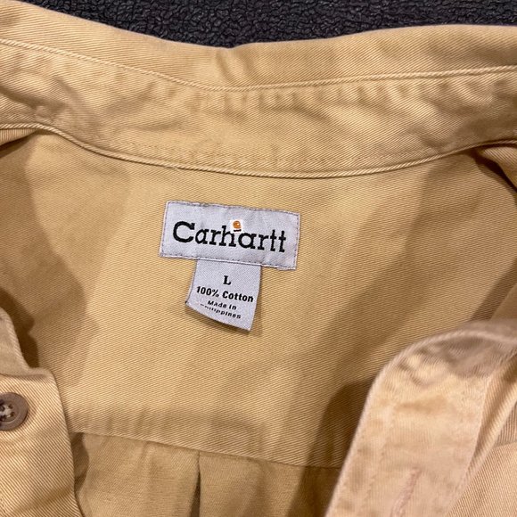 Mens Carhartt long sleeve heavy outer shirt. Large - Picture 2 of 6
